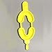 SUPVOX 50pcs Dental Teeth Whitening Mouth Trays Dual Arch Tray Size M Yellow
