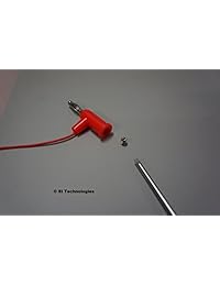 Rojo apilables Solderless plátano Plugs