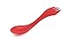 Light My Fire Original BPA-Free Tritan Spork with Full-Sized Spoon, Fork and Serrated Knife Edge, Red