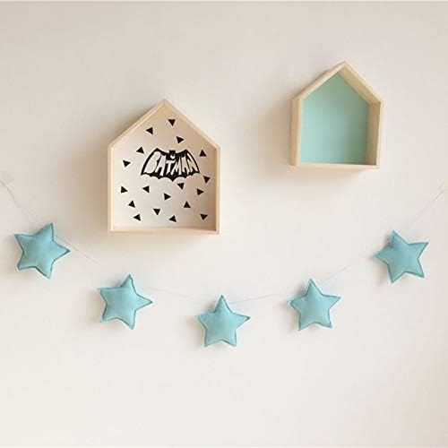 Areena Shop New Nordic Baby Room Handmade Nursery Star Garlands Christmas Kids Room Wall Decorations Photography Props Best Gifts (Blue)