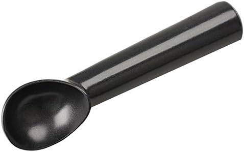 CozzKit Hard Ice Cream Scoop Anti-Freeze Solid Black Deluxe Metal Non-Stick