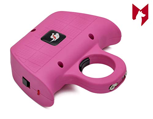 Mini Self Defense Jogger Stun Gun for Women - Best Concealed Protection Tool for Joggers, Runners, Walking - Rechargeable Batteries & Nylon Case (Pink) - Thumbnail 3