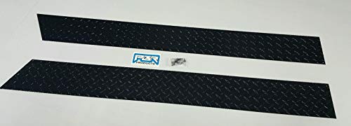 Details about Jeep YJ 6 INCH Diamond Plate Rocker Guards Panels NO CUT OUT Black POWDER COAT