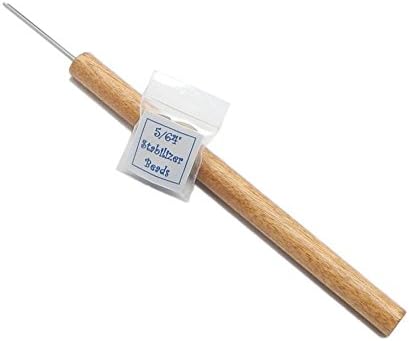 Paper Bead Crafts Paper Bead Roller Single 5/64" Short Split Winding Pins Golden Oak Color