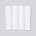 Bacati Set of 4 Muslin Swaddling Blankets, Solid White