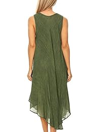 Sakkas Mita vestido sin mangas para mujer, sin mangas, informal, sin mangas