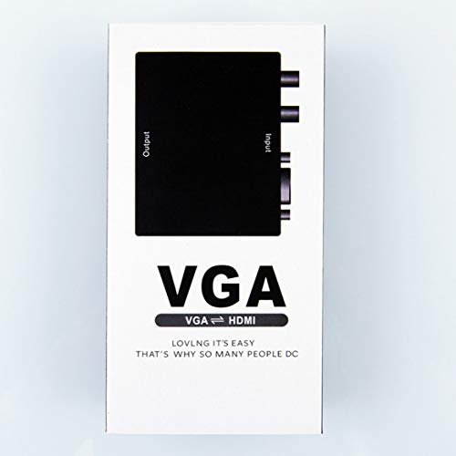 Dalkeyie Vga to Hdmi Converter with Audio Vga to Hdmi Iron Box Vga to Hdmi Video 1080P Plug and Play Easy to Carry
