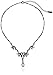 1928 Jewelry Black-Tone Crystal Teardrop Y-Shape Necklace, 15