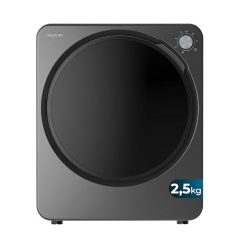 Cecotec Mini Sèche-Linge à Évacuation 2,5 kg Bolero DressCode Dry 3150V Dark. 950 W, 6 Programmes,…