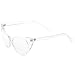 MLC EYEWEAR Cat Eye Fashion Sunglasses in Clear