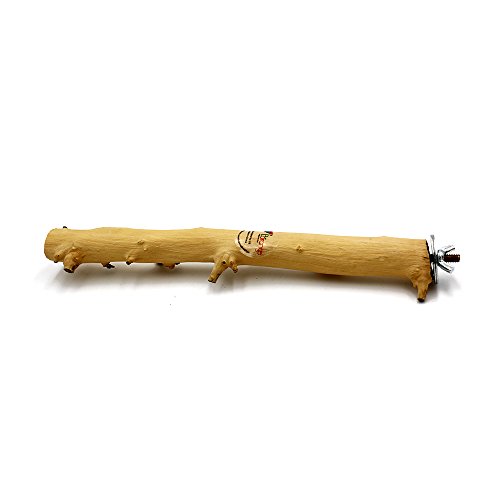Borange Bird Perch Parrot Perches Natural Wood Branches for Parakeets for Small Large Birds Cockatiel Conure Cage Accessory (25cm/ 10 inch, diamter 1.2-1.8cm) - Thumbnail 5