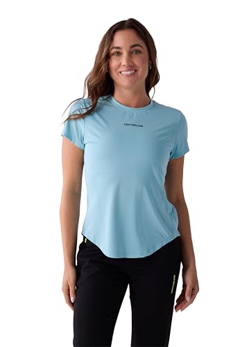 CENTERLINE Womens Performance Short Sleeve Milky Blue at Amazon
