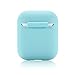 ZALU Compatible for AirPods Case, 0.8mm Ultra-Thin Version, Premium Protective Silicone Cover Skin for AirPods Charging Case 2 & 1 [Front LED Visible] [Wireless Rechargeable](Mint Green)