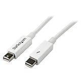 StarTech.com 1m / 3.3ft Thunderbolt Cable - Compatible with Your Thunderbolt 1 and 2 / Mini DisplayPort Devices (TBOLTMM1MW)