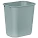 Rubbermaid Commercial 2956 LLDPE 28-1/8 Quart Deskside Medium Trash Can, Rectangular, 10-1/4