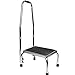 Vaunn Medical Foot Step Stool with Handle and Anti Skid Rubber Platform, Lightweight and Sturdy Stool for Children, Adults and Seniors, Chrome