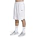 Nike Dri-FIT Icon, Men's Basketball Shorts, Athletic Shorts with Side Pockets, White/White/Black, M