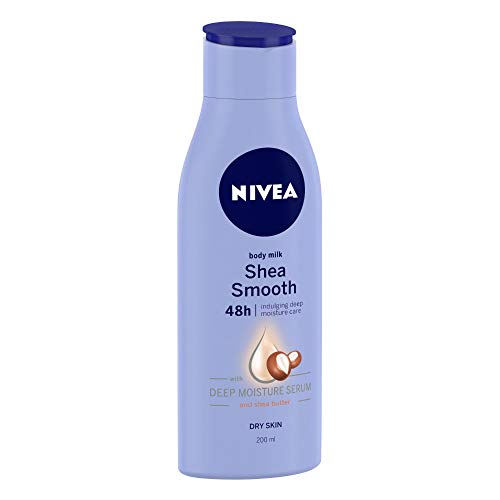 NIVEA Body Lotion for Dry Skin, Shea Smooth, with Shea Butter, For Men