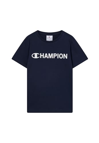Champion Legacy Boys T-Shirt à col Rond Graphique, S, Bleu, Bleu, S