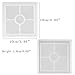 4 Pack Square Silicone Coaster Molds - Silicone Resin Mold, Clear Epoxy Molds for Casting with Resin, Concrete, Cement and Polymer Clay