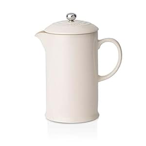 LE CREUSET - Cafetera de émbolo de gres, 750 ml, Color Cream: Amazon.es