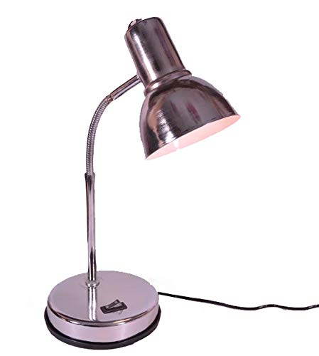 CITRA Metal Chrome Finnish Simple Flexible Table Desk Lamp with 3in1 Colour Led Bulb Included