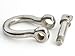 Cosmos ? 10 PCS 3/8 inch Silver Color Stainless Steel Bow Shackles Fastening Strap