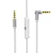 Haoos New 2.0 Version Replacement Cable for Beats by Dr. Dre Headphone Solo 2/3 HD/Studio/Pro/Detox/Wireless,Cord Extension with talk Control Compatible for Samsung S8 LG G6 iPhone6S(White)