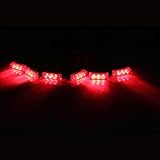 Koolertron 18 LED Emergency Vehicle Strobe Lights for Front Grille/Deck - Red