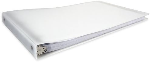 11x17 Binder Poly Panel Featuring a 1" Round Ring Clear Frost