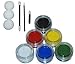 Master Airbrush Deluxe Face and Body Painting Kit with 8 Water-Based Airbrush Colors, 6 - 10ml Face Paint Colors, Brushes, Sponges and Aluminum Storage Case