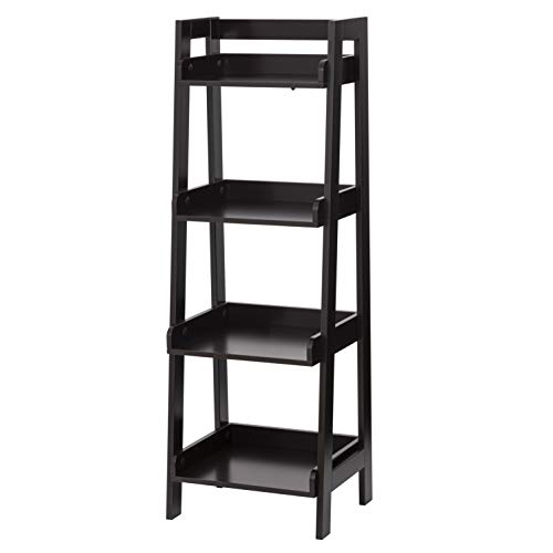 UTEX 4Tier Ladder Shelf, Bathroom Shelf Freestanding, 4Shelf