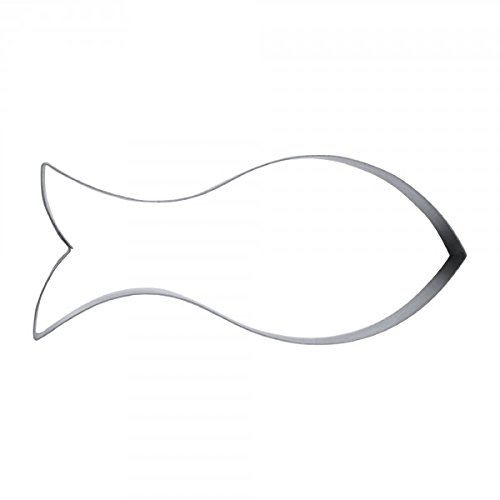 Staedter Fish Shape Cookie Cutter, 7 cm, Stainless Steel, Silver