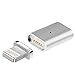 Magnetic charger Lightning Charging Male Converter Adapter Fast Charging&Sync Magnetic Lightning Cable For iPhone5,5c,5s,SE,6,6Plus,6s,7,7Plus. iPhone8/8Plus iPhoneX/10,iPad (silver)