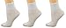 Ankle Diabetic Socks for Women | 3 Pairs Non Binding Thin Socks | Quarter Length Neuropathy Socks | 100% Cotton Socks