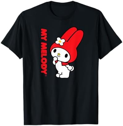 Amazon.com: My Melody Front and Back Logo Tee Shirt T-Shirt
