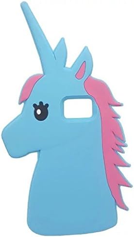 Galaxy Note 5 Silicone Animal Case,Animecool 3D Cartoon Unicorn Horse Soft Rubber Cover Protective Skin for Samsung Galaxy Note 5 N9200 (Blue Color)