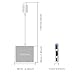 TOPGEEK USB C to HDMI 3-in-1 Digital Multiport Adapter USB 3.1 Type C with USB 3.0 Port and USB-C Recharging Port Aluminum Housing for 2016 MacBook Pro, Chromebook Pixel and More