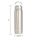 ekotology 21oz Vacuum Bottle & Stainless Steel Lid -NO Plastic No Straw- Wide Mouth with Bonus Kilimanjaro 21 oz/0.62 Liter