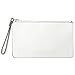 DAVIDJONES Women's Synthetic Leather Crossbody Wristlet Clutch with Wrist Strap