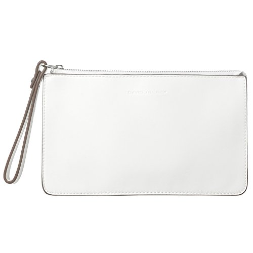 DAVIDJONES Women's Synthetic Leather Crossbody Wristlet Clutch with Wrist Strap DAVIDJONES Women's Synthetic Leather Crossbody Wristlet Clutch with Wrist Strap
