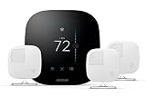ecobee3 Smart Thermostat & 3 Room Sensors, Works with Alexa