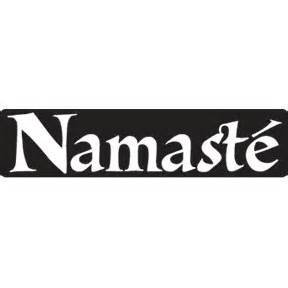 Namaste Meditation Zen Yoga Spiritual Vinyl Decal Sticker|WHITE|Cars Trucks Vans SUV Laptops Wall Art|7