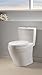 Toto MS654114MF#01 1.6GPF and 0.9GPF Aquia One-Piece Toilet, Cotton