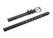 Uyoung 6mm Women's Solid Black Smooth Genuine Leather Watch Band