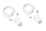 2 Pack Samsung OEM Micro-USB 3.0 Charger 2.0-Amp for Samsung Galaxy S5 and Note 3 - Non-Retail Packaging - White