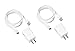 2 Pack Samsung OEM Micro-USB 3.0 Charger 2.0-Amp for Samsung Galaxy S5 and Note 3 - Non-Retail Packaging - White