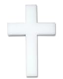 FloraCraft Styrofoam CE12WS/6 Shrink Wrapped 2-Piece 12-Inch Cross, 12 by 8 by 1-1/2 by 2-Inch, White