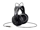 Monoprice Modern Retro Over Ear Headphones with Ultra-Comfortable Ear Pads Perfect for Mobile Devices, HiFi, and Audio/Video Production
