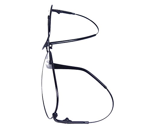 Agstum Large Aviator Full-flex Optical Memory Titanium Eyeglasses Frame 56mm (Gold)